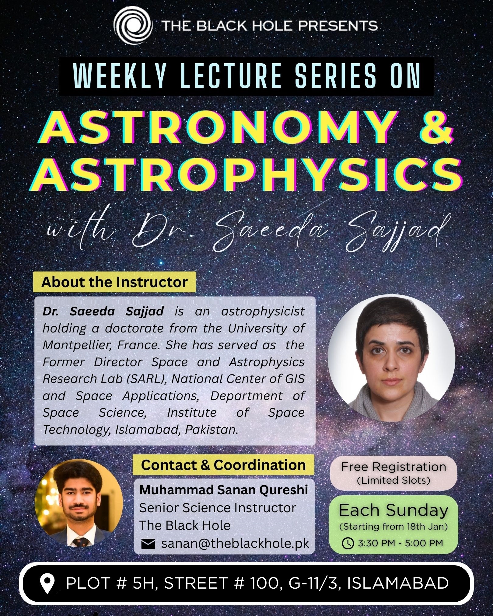 Poster Astrophysics Lecture Series